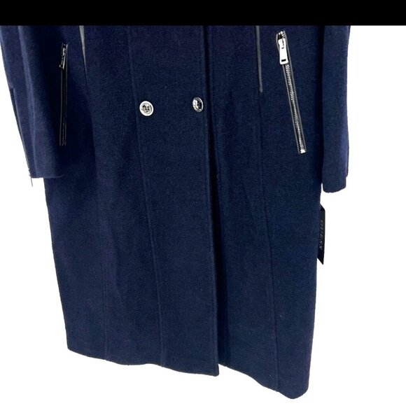 Guess Women's Dark Blue Double-Breasted Pea Coat XL - Picture 6 of 16